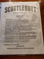 Scuttlebutt Brewing Company menu