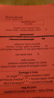Frenchish menu