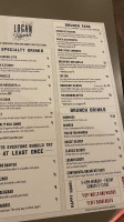 Logan Tavern menu