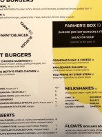Farm To Burger menu