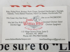 Little Willie's Bbq menu