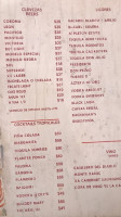 Chivirico menu