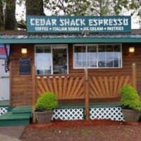 Cedar Shack Espresso Ice Cream outside