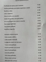 Cafe Avenida menu