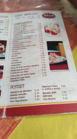 Restaurante El sazon menu