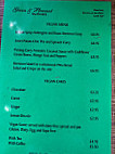 Green And Pleasant Tea Room menu