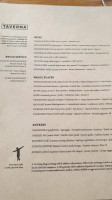 Taverna menu