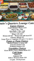 Captain's Quarters Lounge food