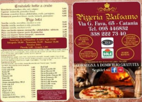 Pizzeria Balsamo Di Balsamo Ignazio Damiano menu
