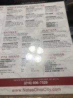 Nate's Deli menu