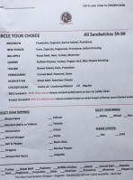 New York Butcher Shoppe menu