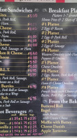 Sewaren Deli menu