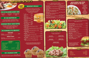 Jeco's Deli Catering menu