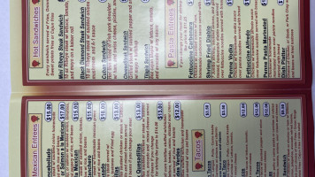 Rosa's Deli menu