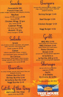 Tree House Grill menu