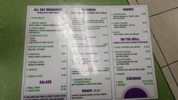 Siminho's Deli menu