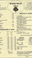 Wood Road Deli menu