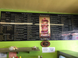 Rinaldi's Of Redondo menu