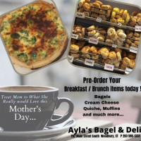 Ayla's Bagels Coffee food