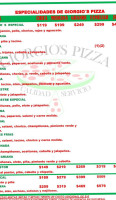 Giorgio's Pizza menu