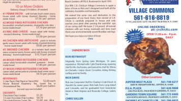 C.r. Chicks (village Blvd. menu