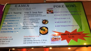 Ginza Ramen And Poke menu