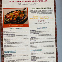 Francisco’s Cantina menu