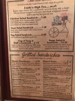 Garden Gate Variety Shop menu