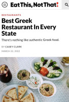 Greek Bistro food