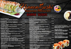 Kannon Sushi menu