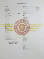 Iron Horse Grille menu