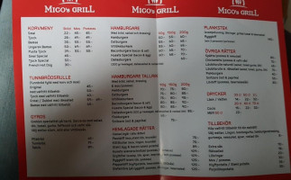 Micós Grill menu
