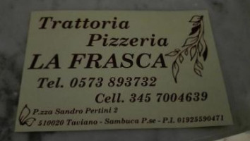 Trattoria Pizzeria La Frasca food