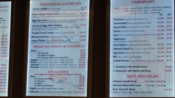 Dinks Deli Bagel Bakery menu