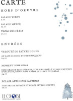 Le Globe Bar Restaurant menu