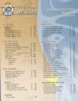 Monchi menu