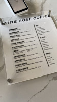 White Rose Coffee menu
