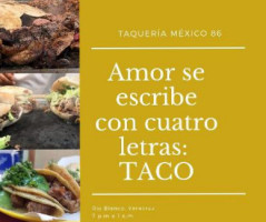 Taqueria Mexico 86 food