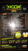 Nook Restaurant Bar menu