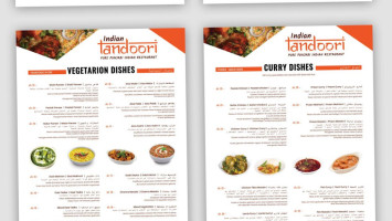 Tandoori menu