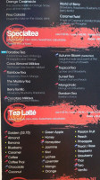 Dragonfly Tea menu