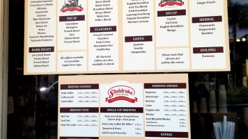 Sheldrake Coffee Roasting menu