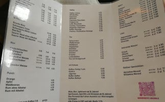 Bahnhofbuffet Oberwald menu