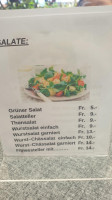 Schrebergarten Beiz menu