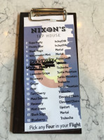 Nixon's Coffee House menu