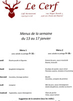 Buffet De La Gare menu