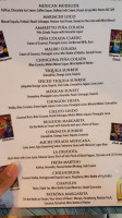 El Chingon Tex Mex menu