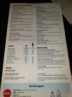 Chatters And Grill menu