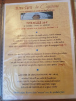 La Peniche menu