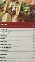 El Rancho Viejo menu